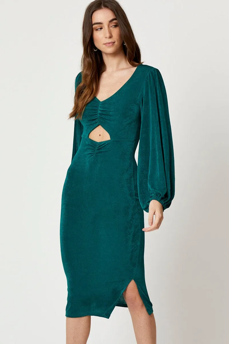 Outdoor Gear Versatile Dress Green Slinky Jersey Cut Out Dress