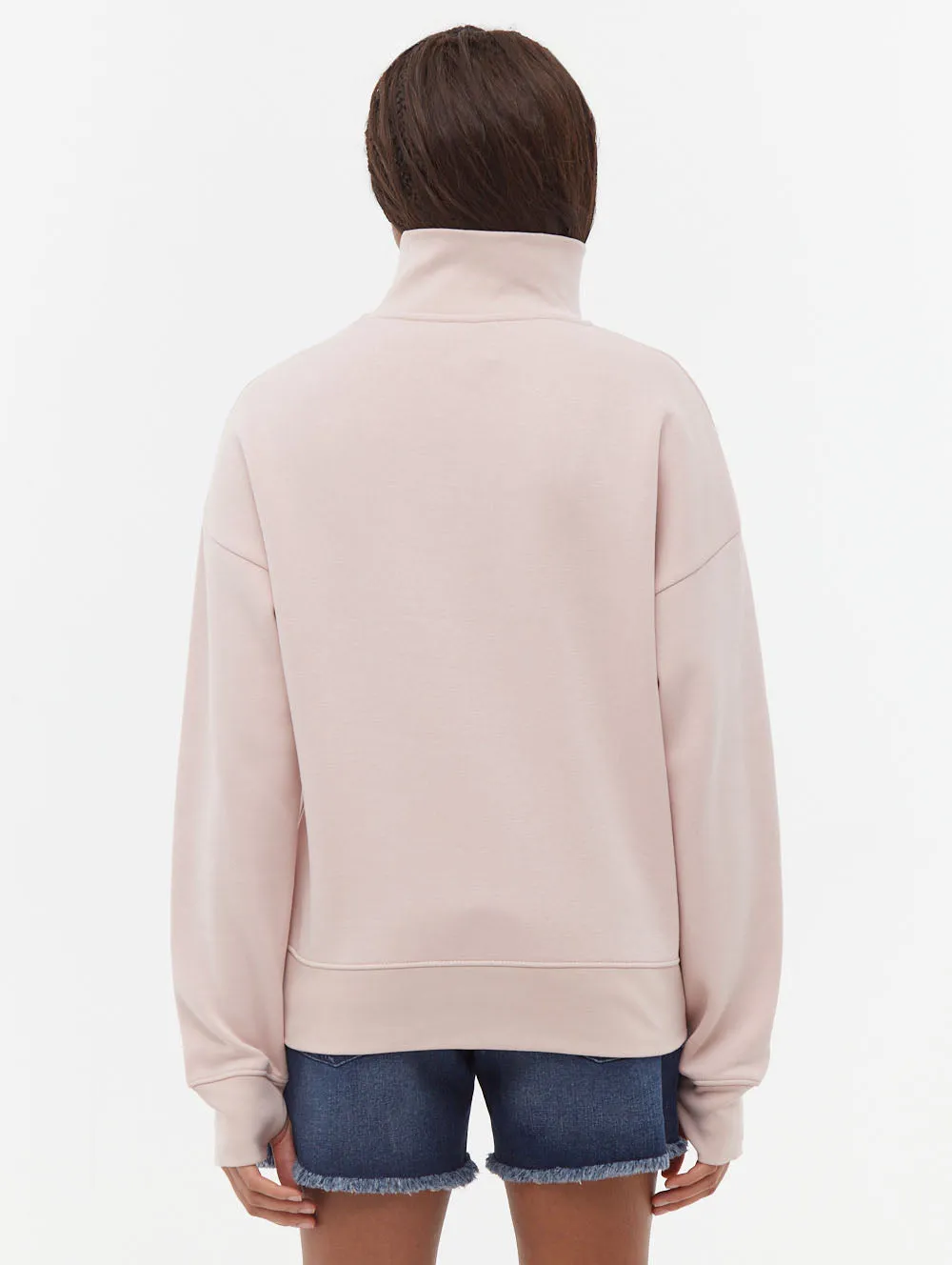 Huntley Quarter Zip Funnel Neck Sweatshirt Star Soul