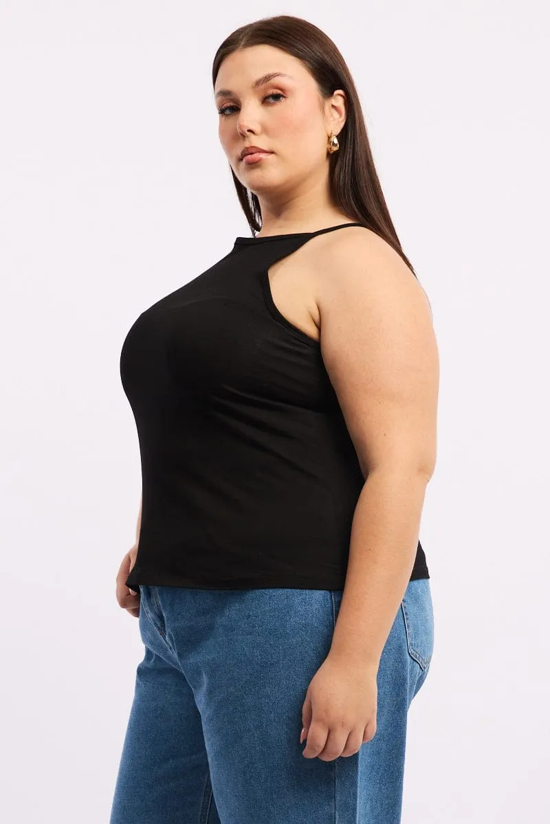 Black Tank Top High Neck OdorResistantClothing
