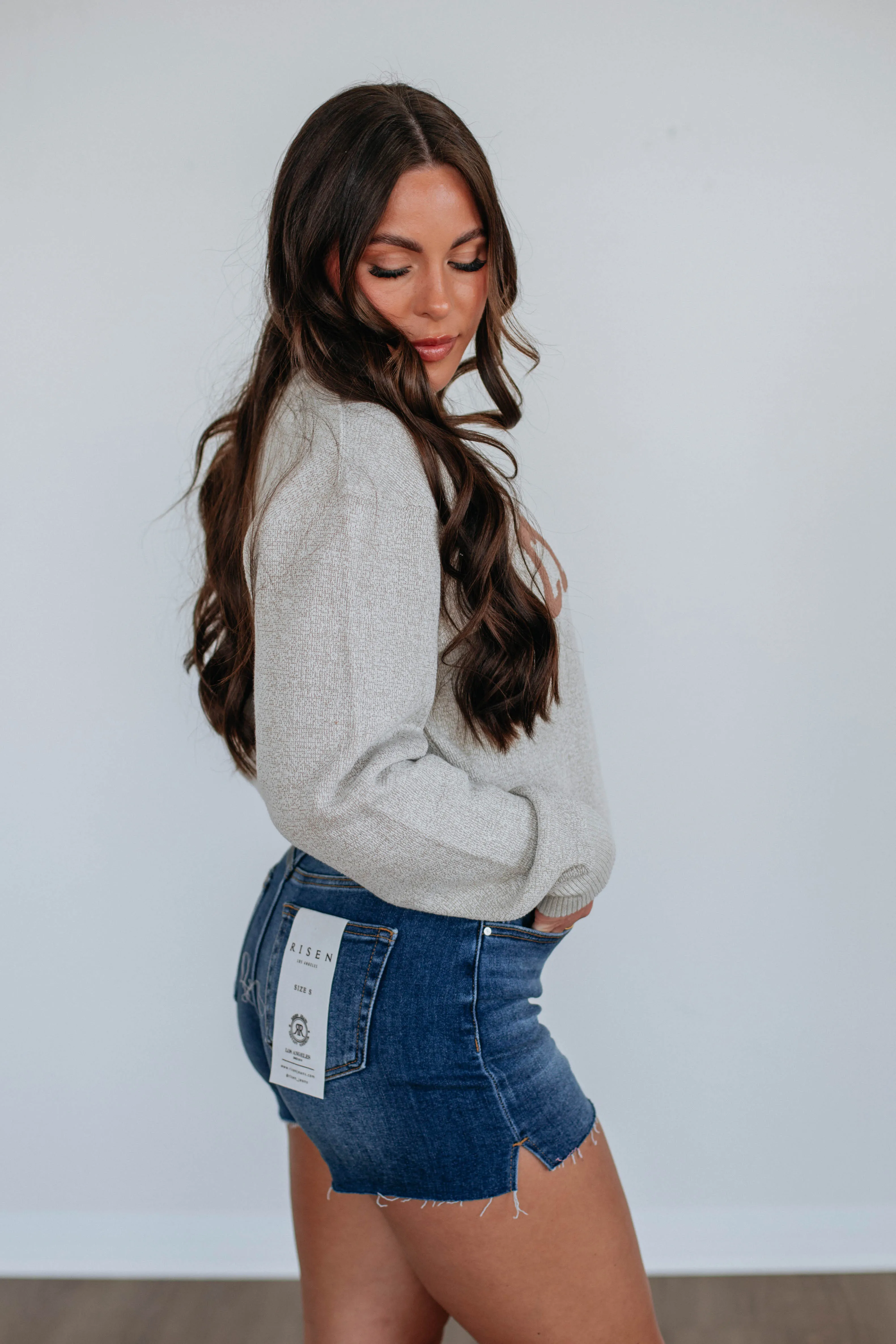 Coffee Knit Sweater High Density Weave Effortless Style
