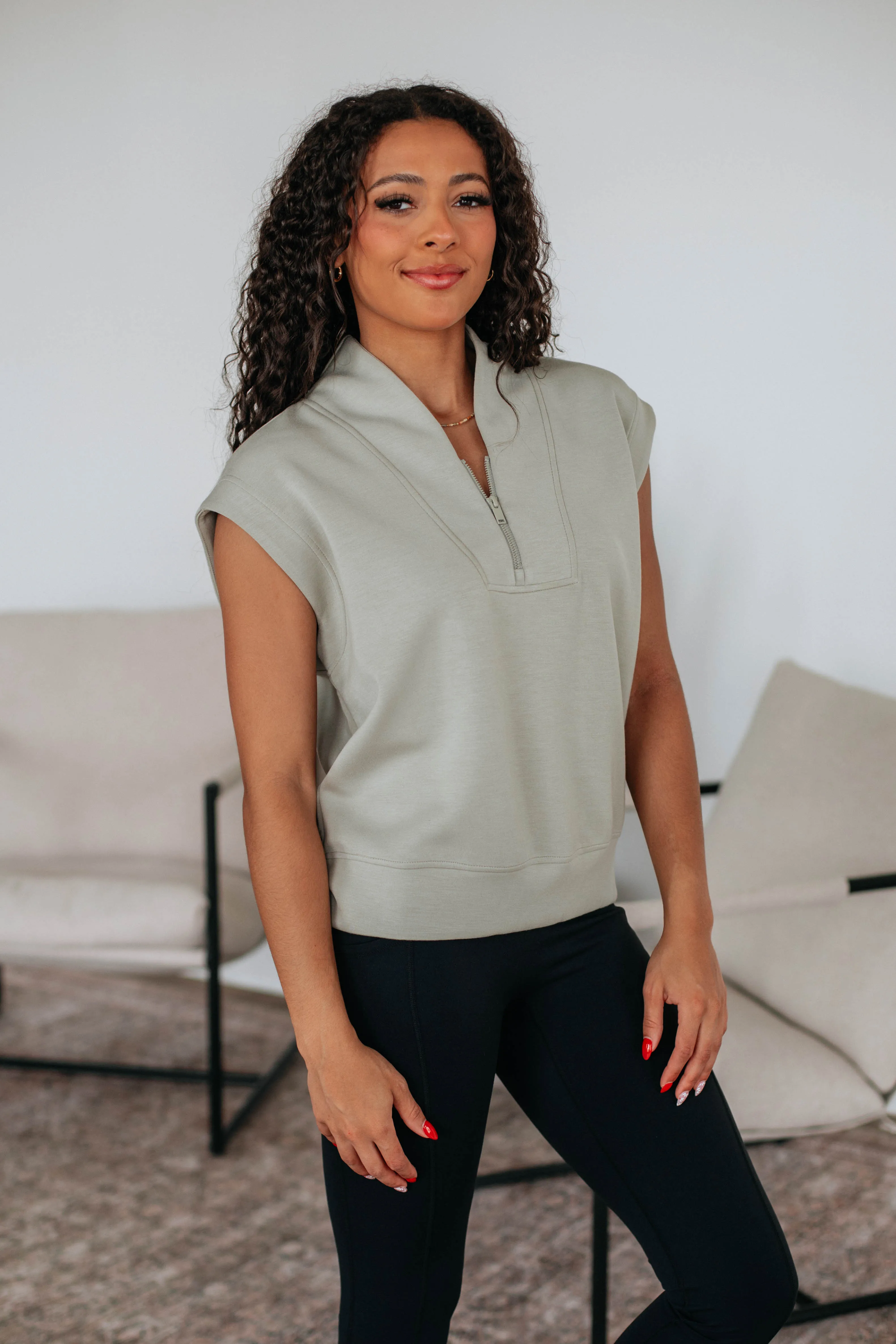 All-Day Fit Cool Nylon Mariyah Quarter-Zip Pullover