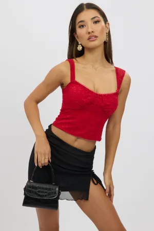 Breezy Outfit Black Mini Skirt Elastic Waist Assymetric Ruched Front M