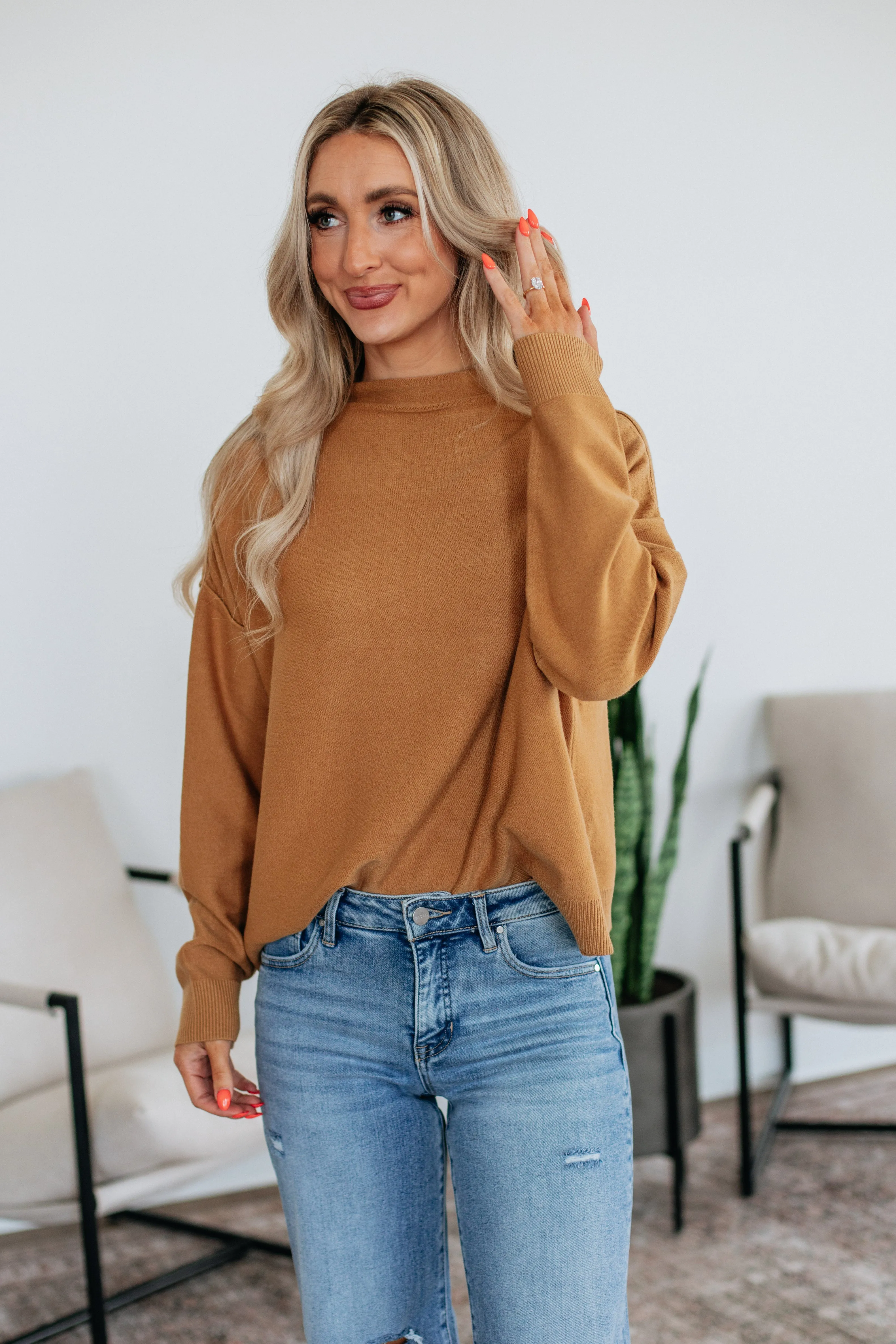 Classic Winter Moisture wicking Marci Mock Neck Sweater
