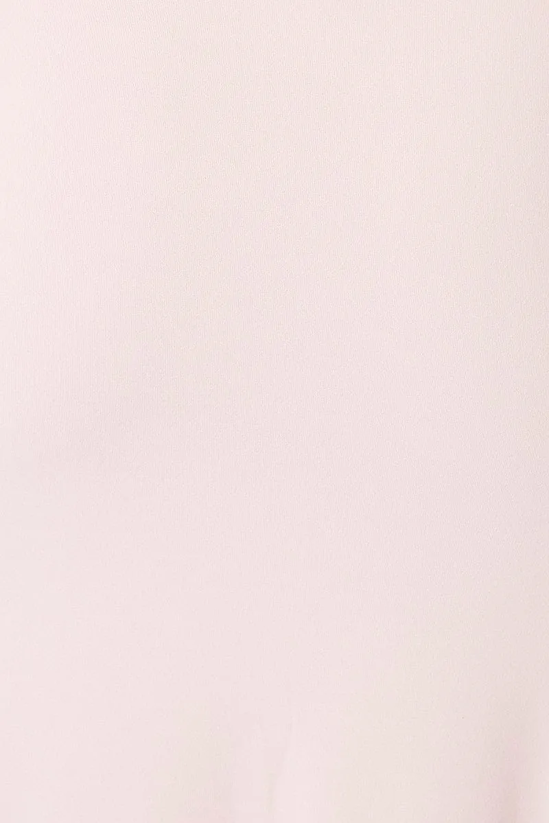 The flowing design of this dress provides plenty of movement while keeping you looking polished Tree Arch Pink Supersoft Slim Fit Maxi Dress