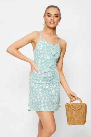 Print Mini Dress Sleeveless Layer Free Pop Fresh