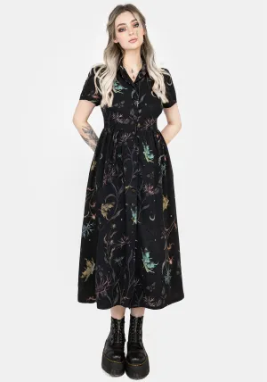 Rosanella Floral Print Midi Shirt Dress Maternity Look Chorus Night