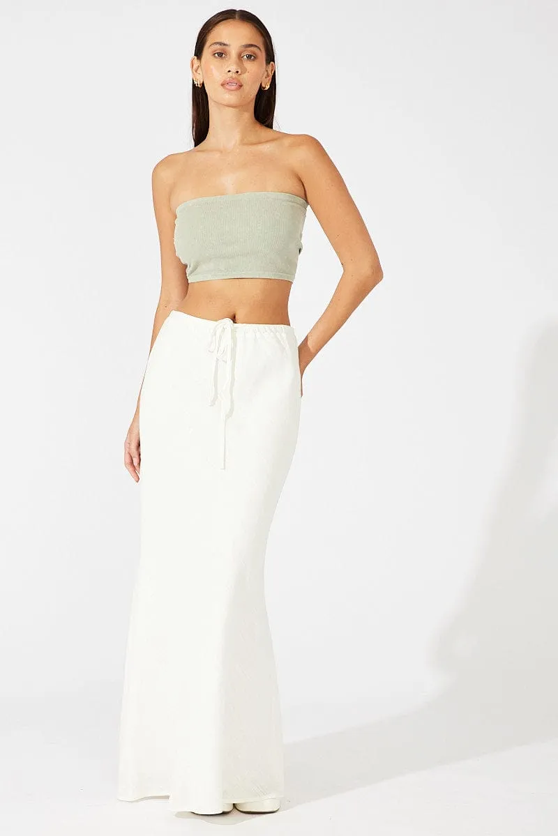 Green Bandeau Top Seamless All-Occasion Outdoor Pants