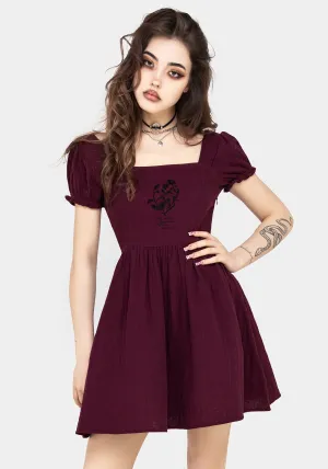elegant design Frances Embroidered Cotton Mini Dress