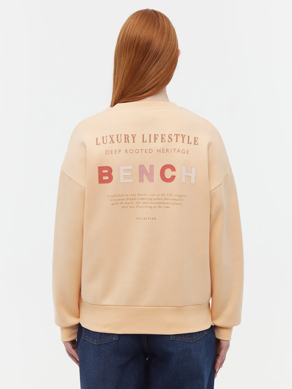 Lilem Block Letter Crew Neck Sweatshirt Hypoallergenic Fibers