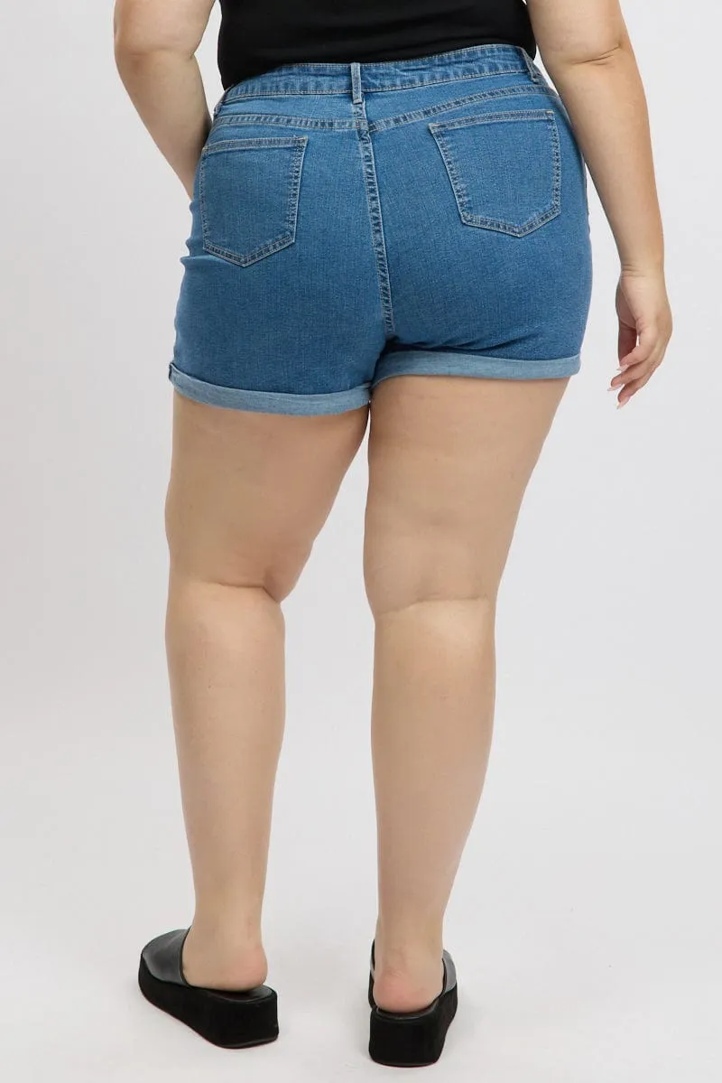 Denim Mom Shorts High Rise Elite Vibe Denim style