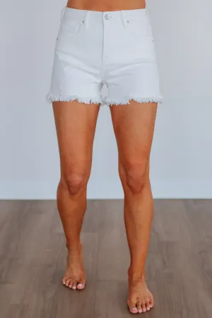 Shiloh Risen Shorts - White All Day Movement Fit Anti Pilling Technology