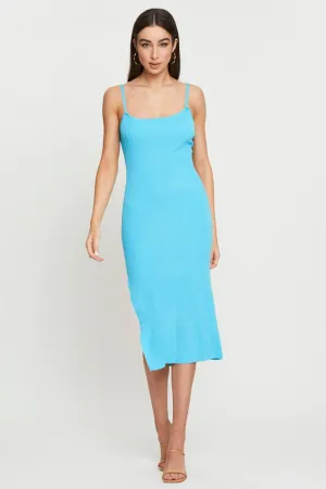 Baby Soft Blue Knit Dress Bodycon