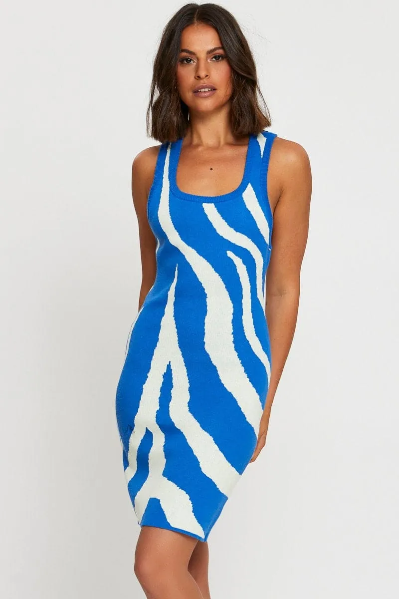 Print Bodycon Dress Mini Bright-colored mini City Chic
