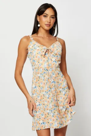 Look Loud Print A Line Dress Mini