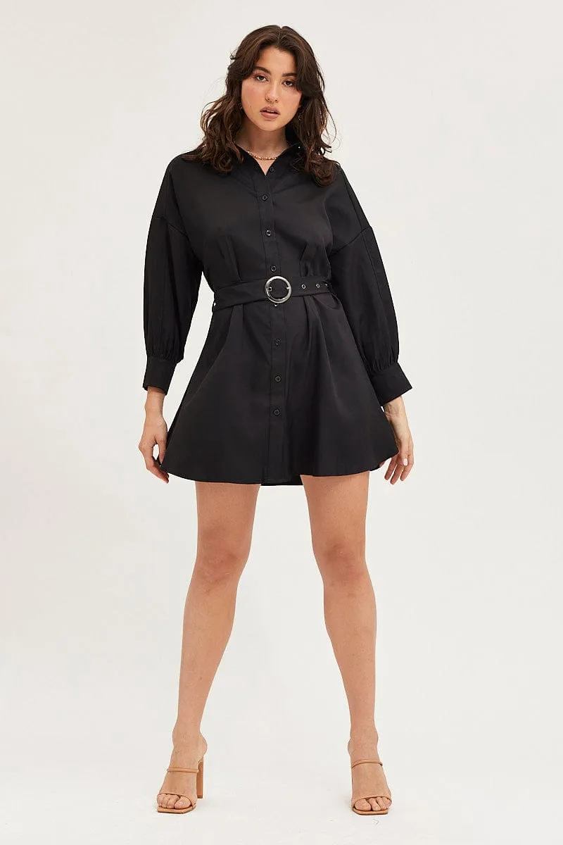 Black Dress Long Sleeve Mini Cold Weather Wear