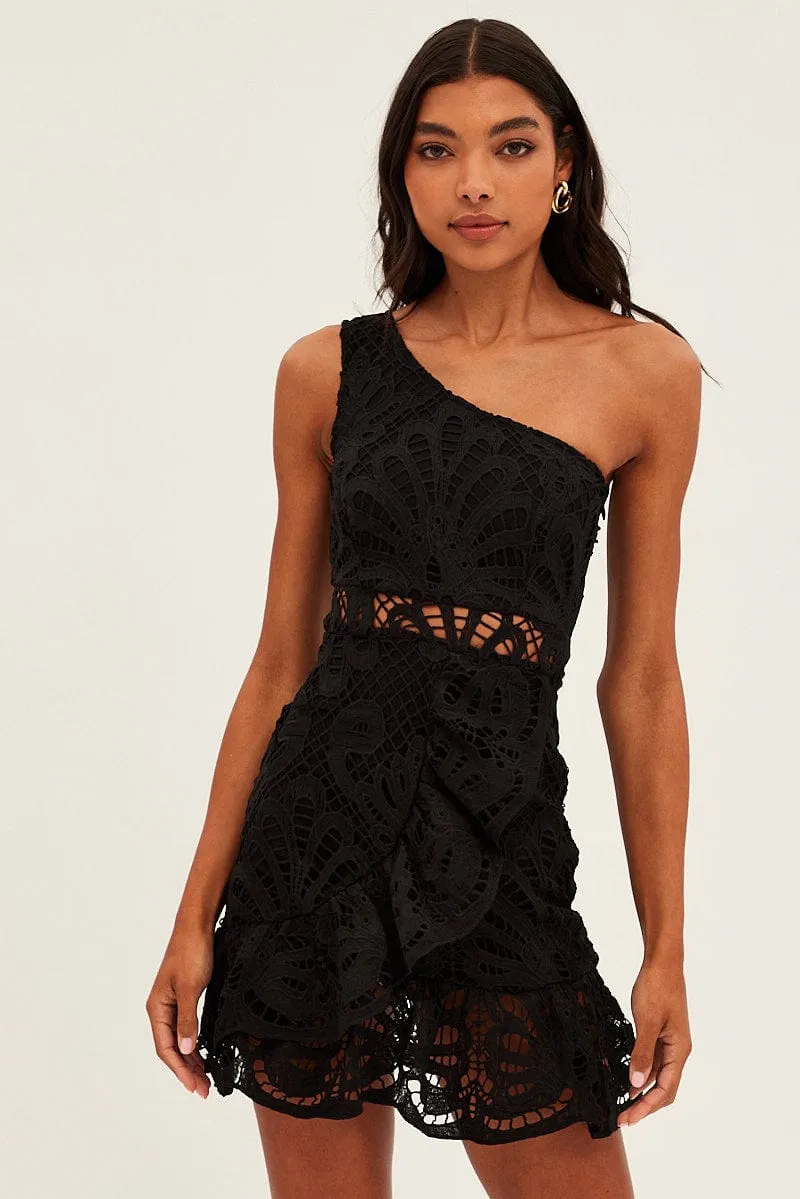 Black Dress Lace Tale Core Trend Vibe