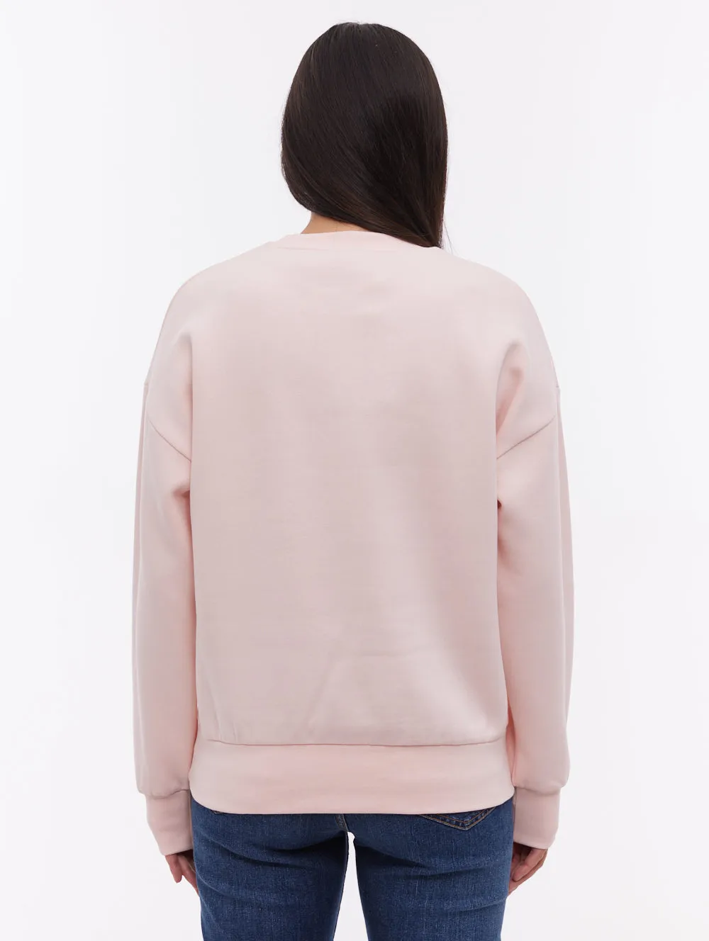 Ilma Deboss Crew Neck - Pink ZeroWasteProduction