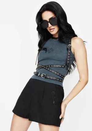 Smooth Fabric Cargo Pockets Bela Cotton Shorts
