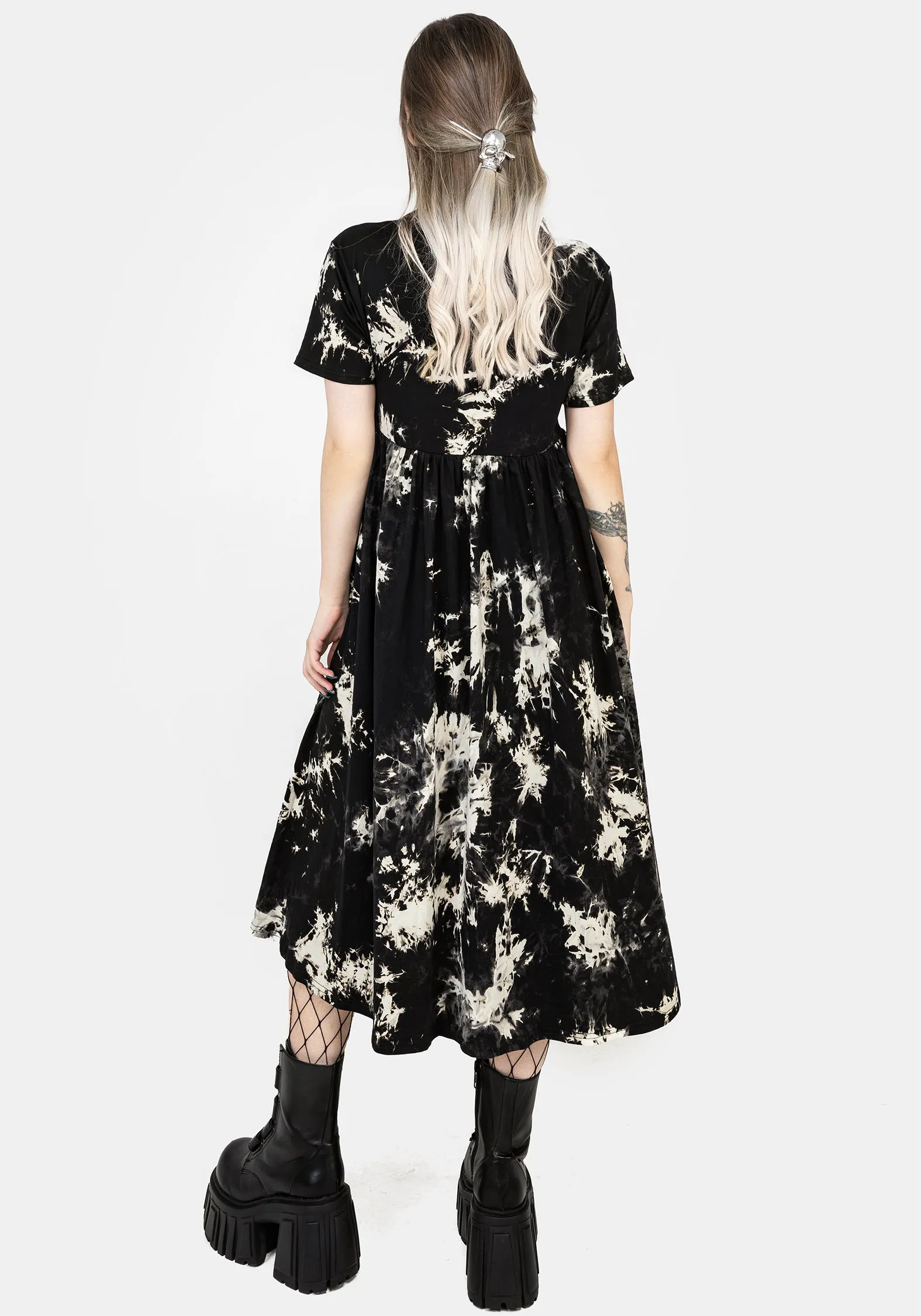 Moodswing Tie Dye Midi Dress Spring Festival Versatile Wardrobe