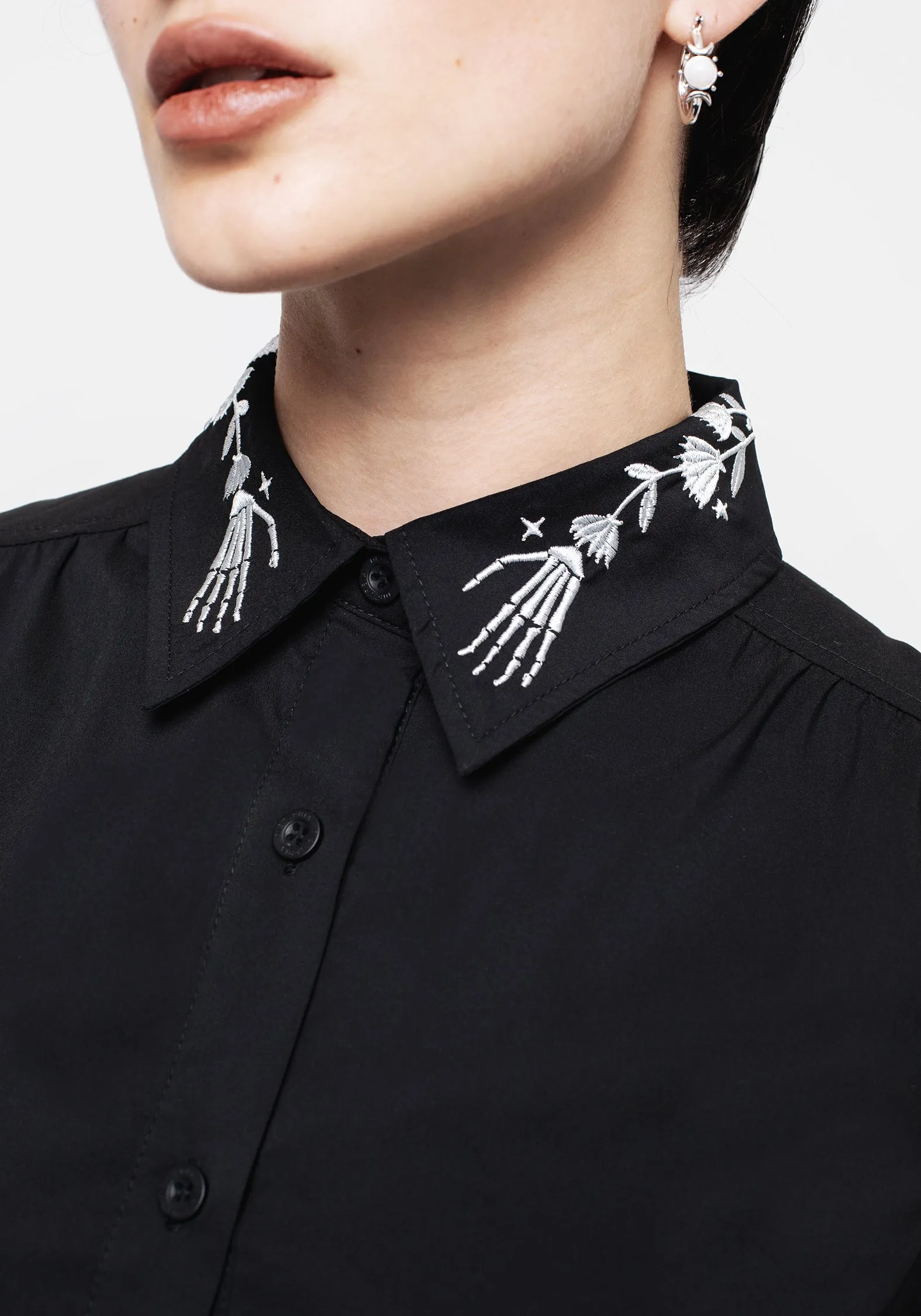 Tempora Embroidered Midi Shirt Dress Tower Look