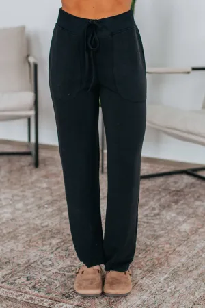 City Ready Casual Comfort Wear Farrah Lounge Pants - Black
