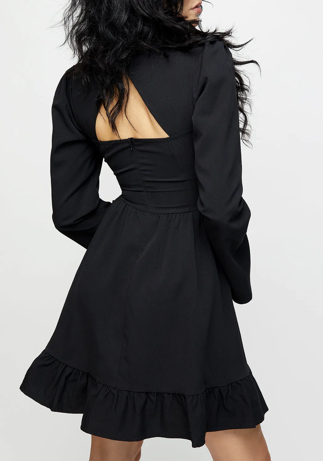 Vibrant Design Glamorous touch Aura Lace Up Mini Dress