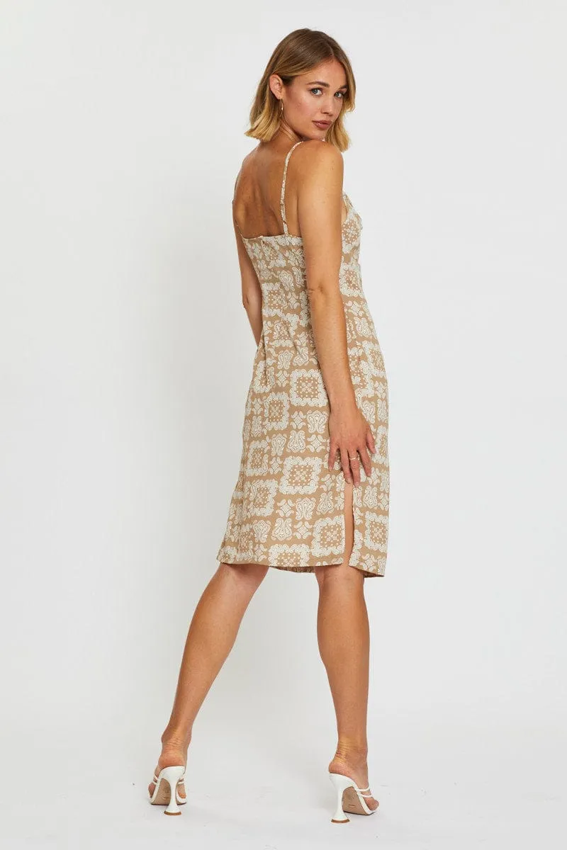 solo wear Print Bodycon Dress Mini