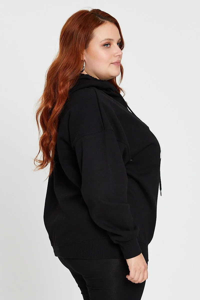 Black Long Sleeve Hoodie New York Embroidery Sweat product luxury indulgence