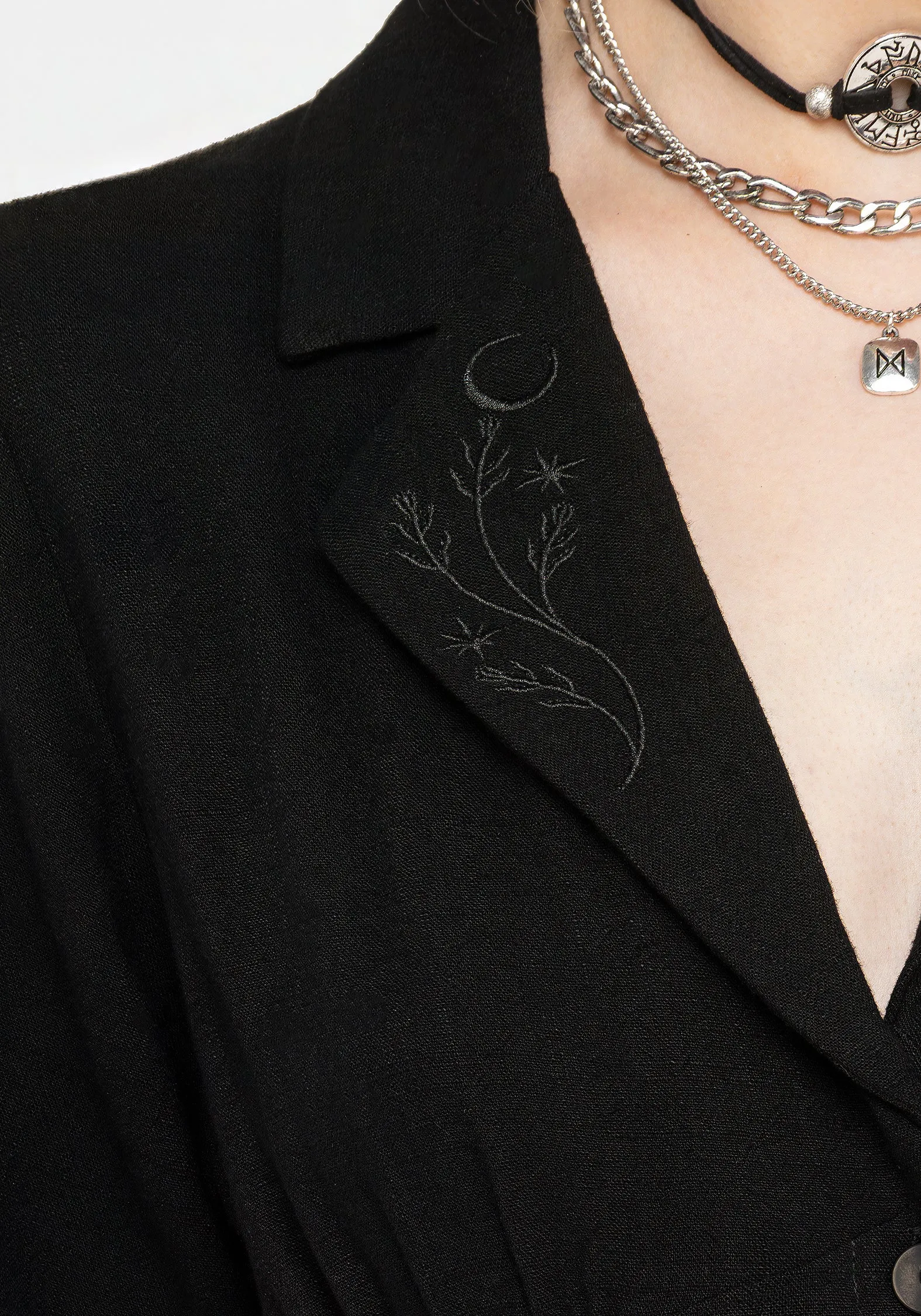 Polished Look Jasmine Embroidered Midi Shirt Dress
