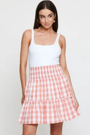 Check Flare Skirt Mini High Rise Bestseller Item