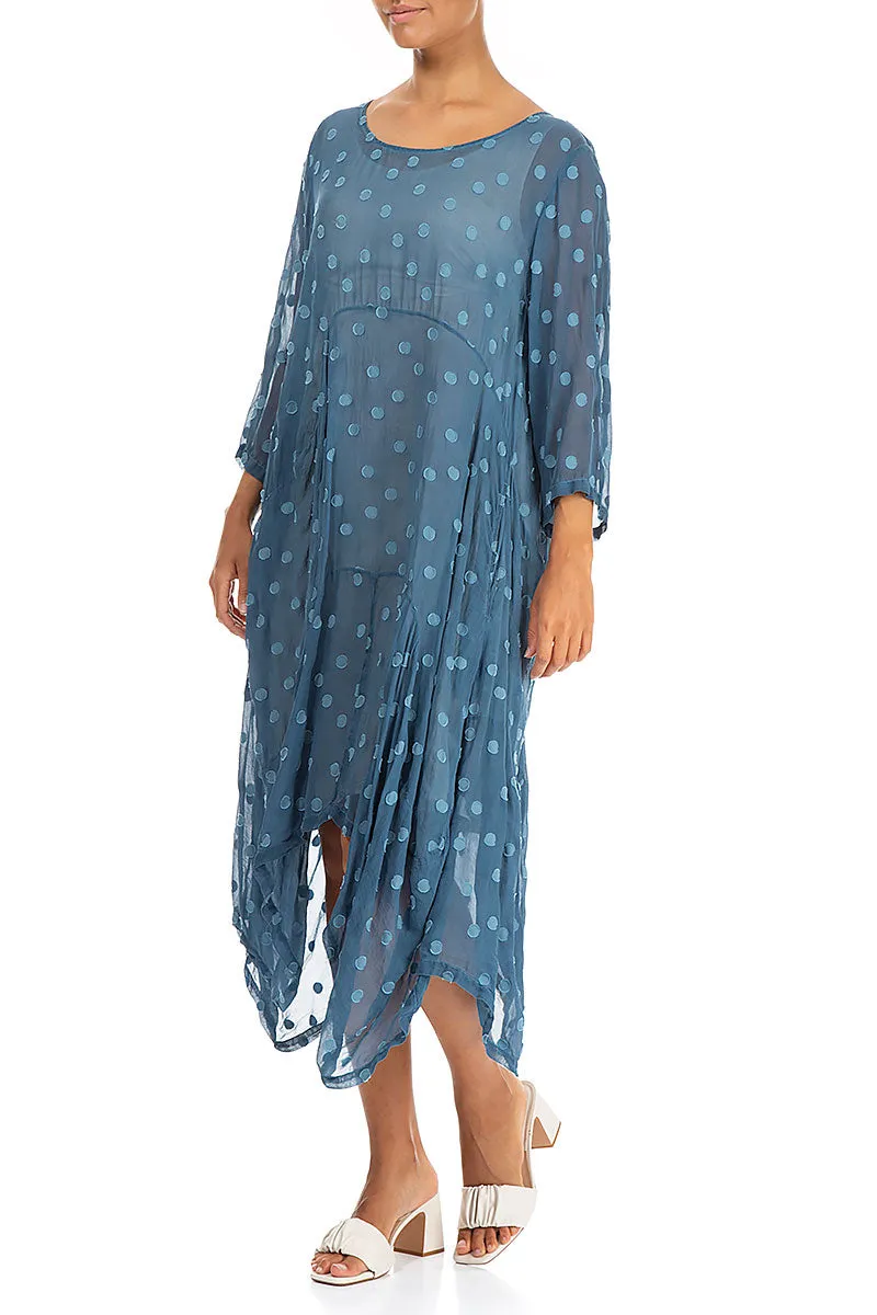 Comfortable Hoodie Fashion Core Draped Denim Dotty Silk Dress