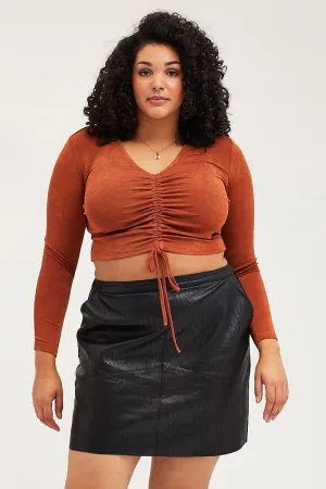 Black High Waist Faux Leather Mini Skirt Artisanal Craft Weekend Vibes