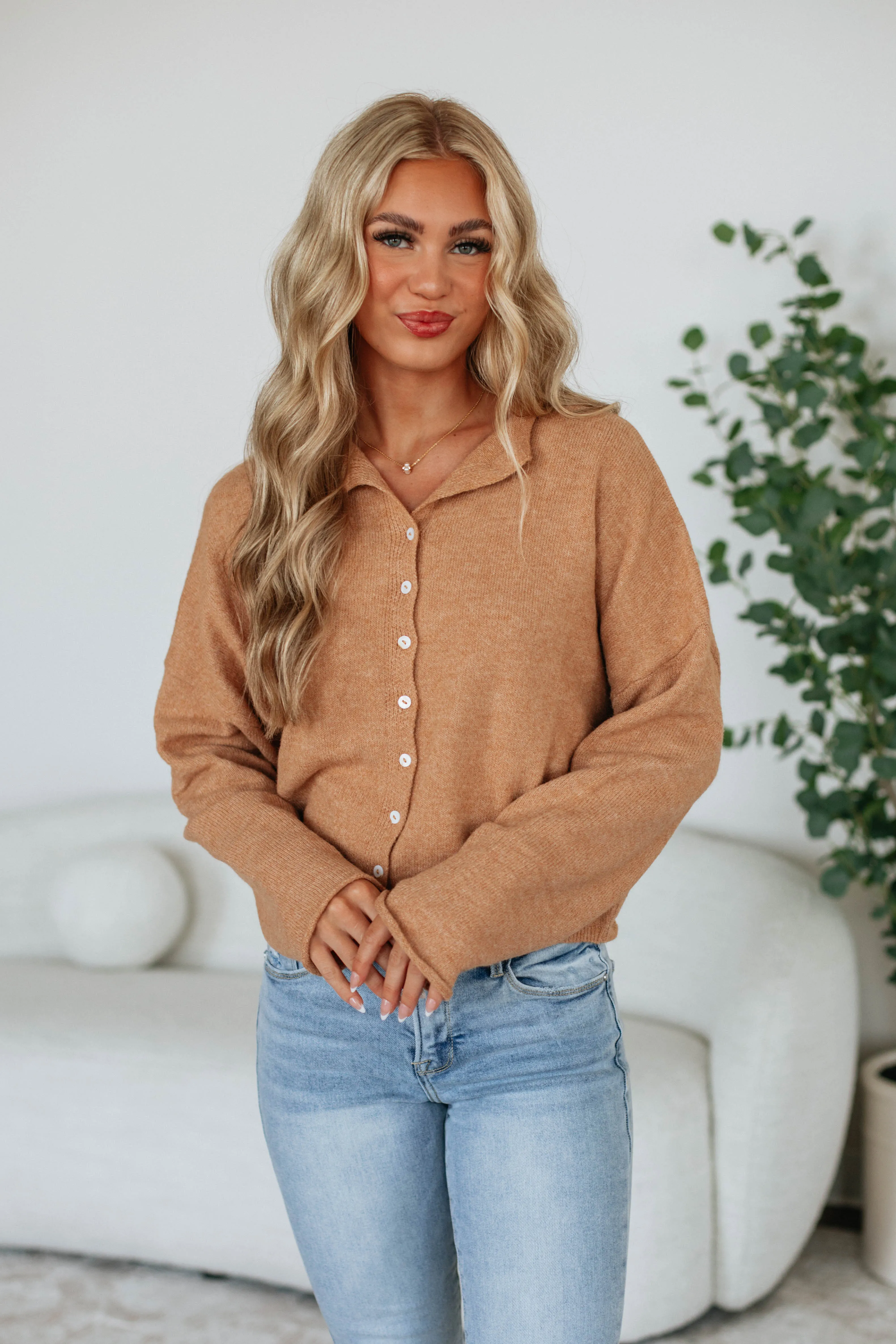 Brooke Cardigan - Camel Timeless Cozy Knitted Comfort