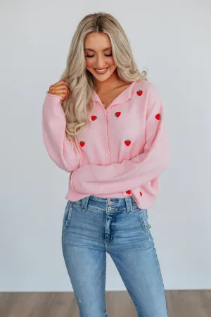 Durable Fabric Anti Pilling Treatment Brooke Berry Cardigan