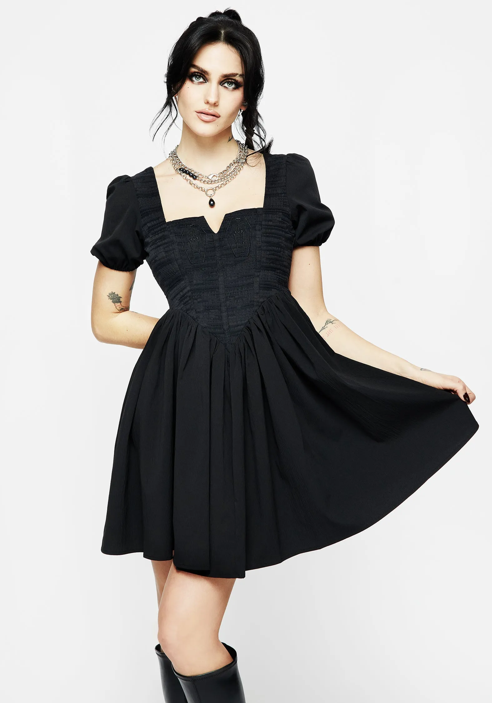 Immortal Corset Mini Dress Flattering Silhouette On The Go Look