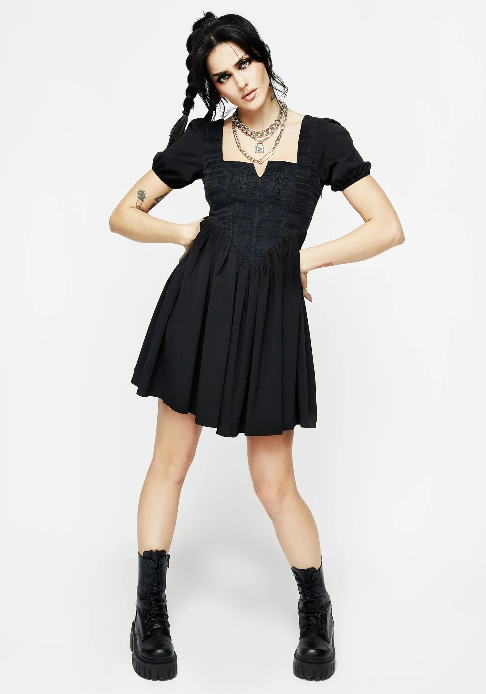 Immortal Corset Mini Dress Club Star Fashion-forward short dress