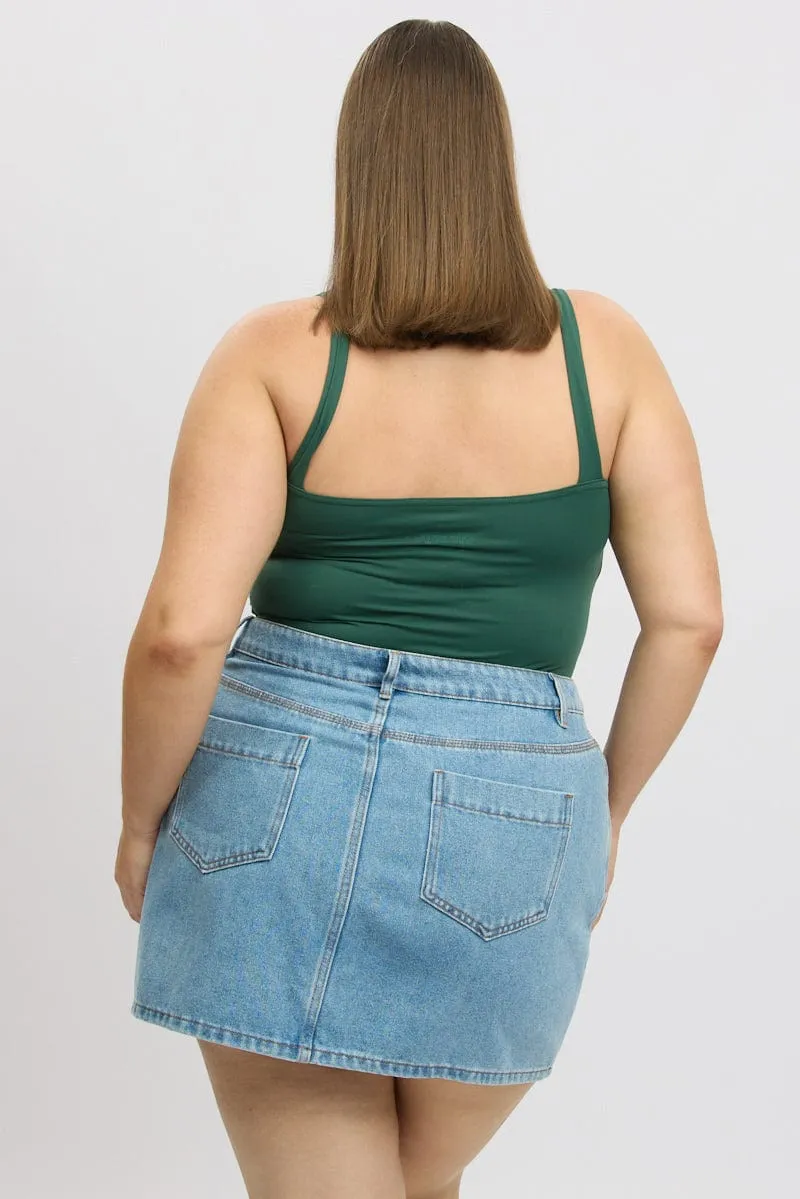 ReflectiveDetails EcoFriendlyMaterial Green Bodysuit supersoft