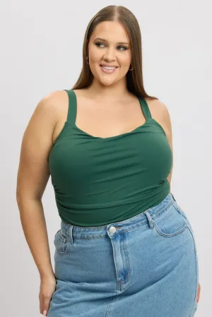 Compact Packable Design Green Bodysuit supersoft