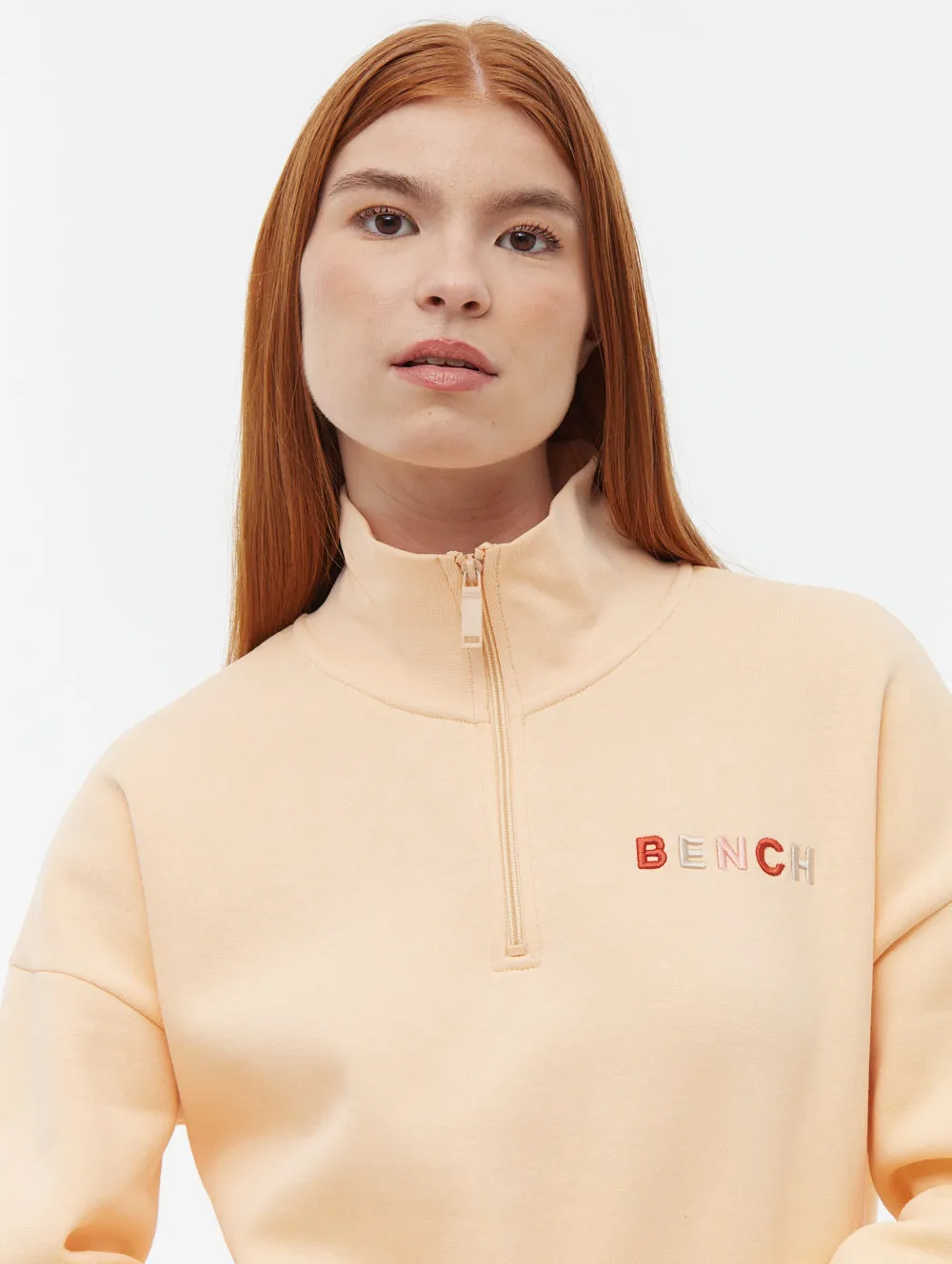 ThermalRegulating Layer Modern Fashion Huntley Quarter Zip Funnel Neck Sweatshirt