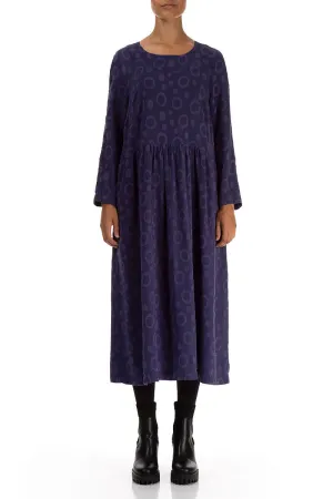 QuickReleaseFastenings Buttoned Back Rings Royal Purple Silk Dress