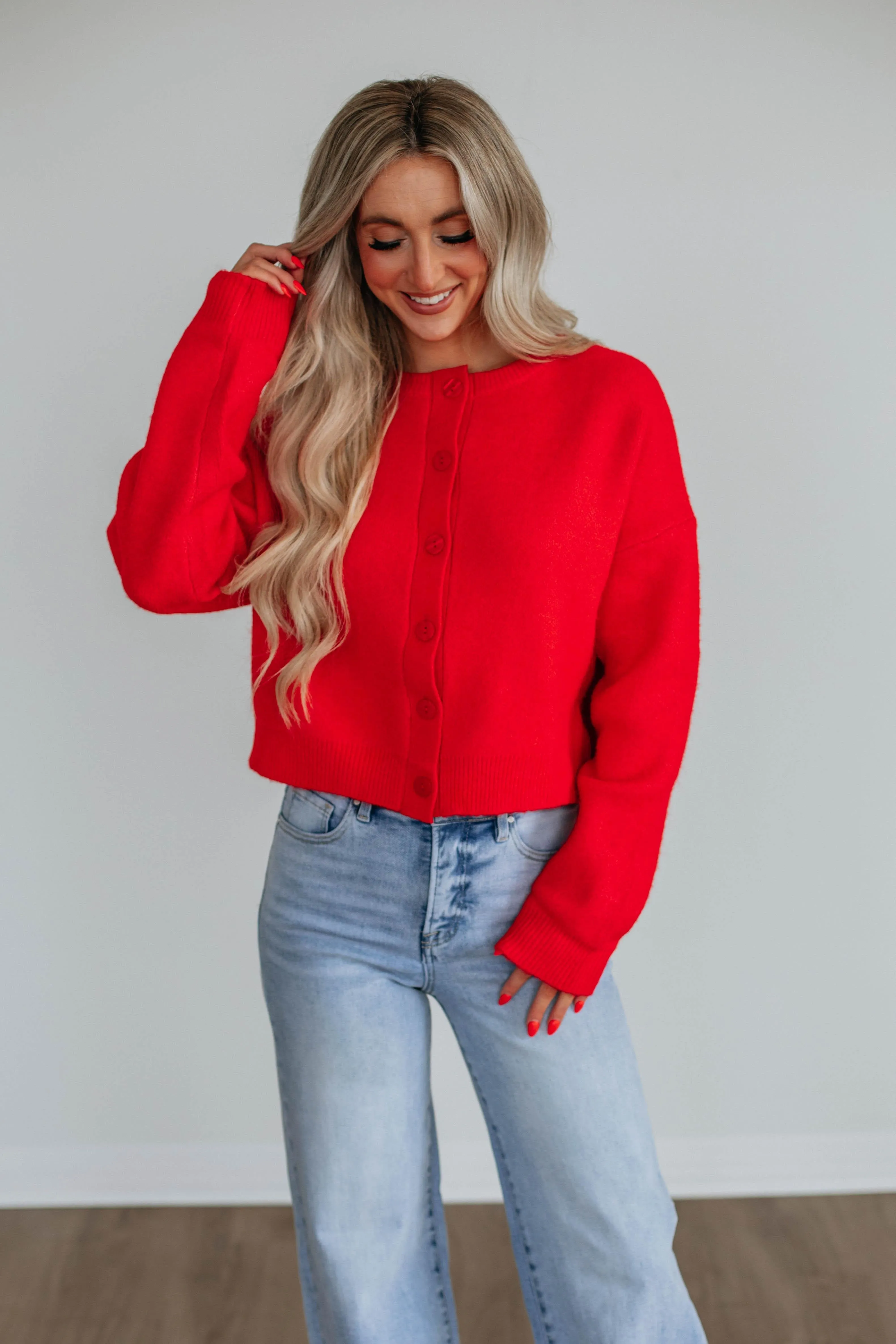 Kassi Cardigan - Cherry Classic Comfort Everyday knitwear
