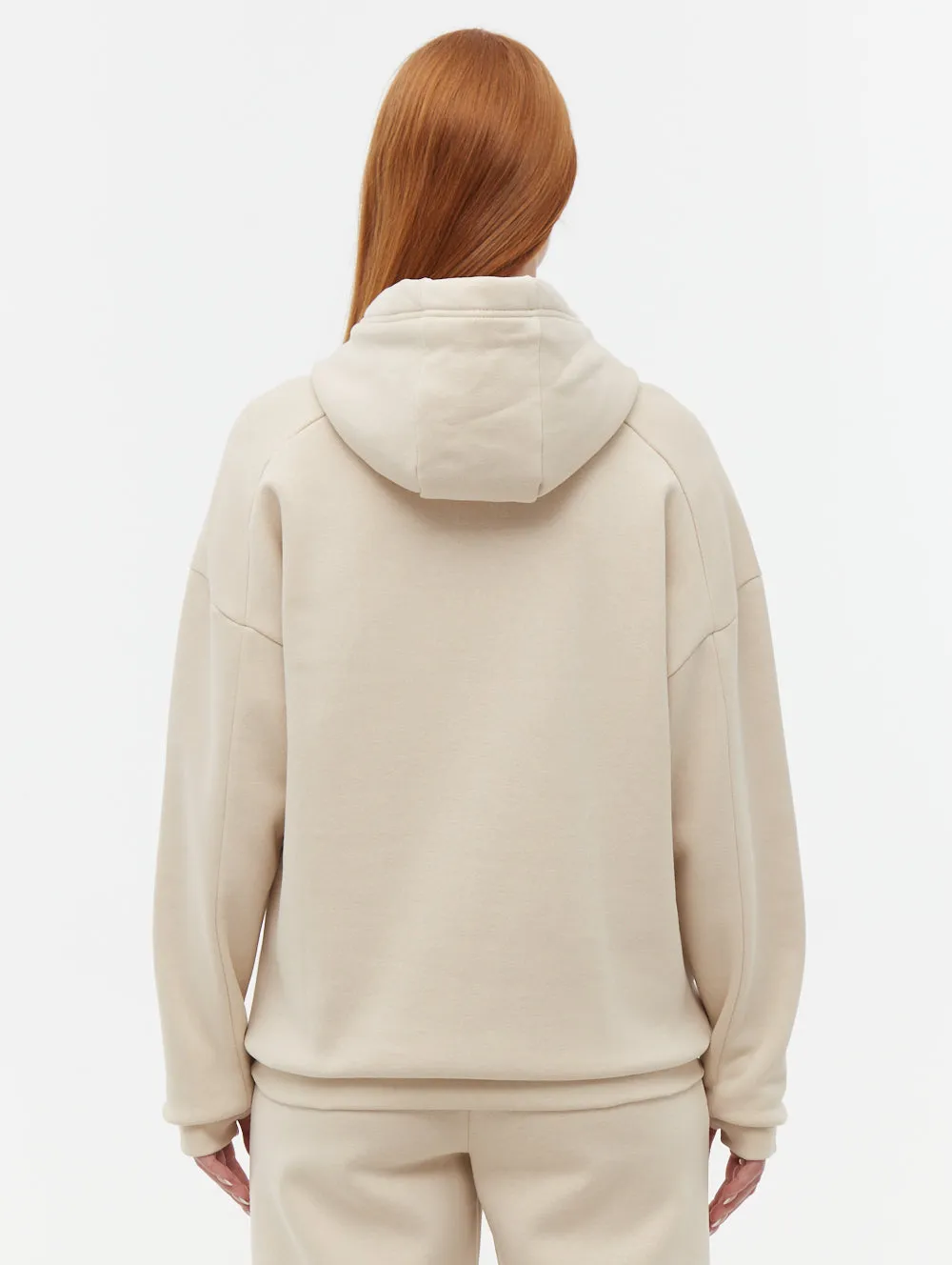 BreathableLining DurableCoverstitch Contessa Script Graphic Oversize Hoodie