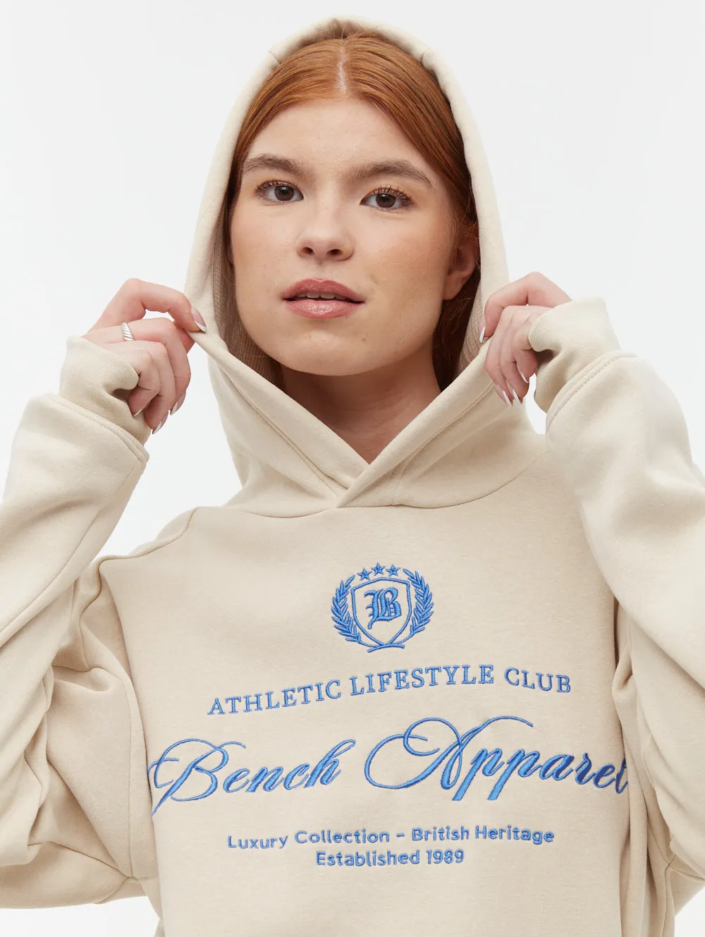 ZeroWasteProduction Recycle Glow Contessa Script Graphic Oversize Hoodie