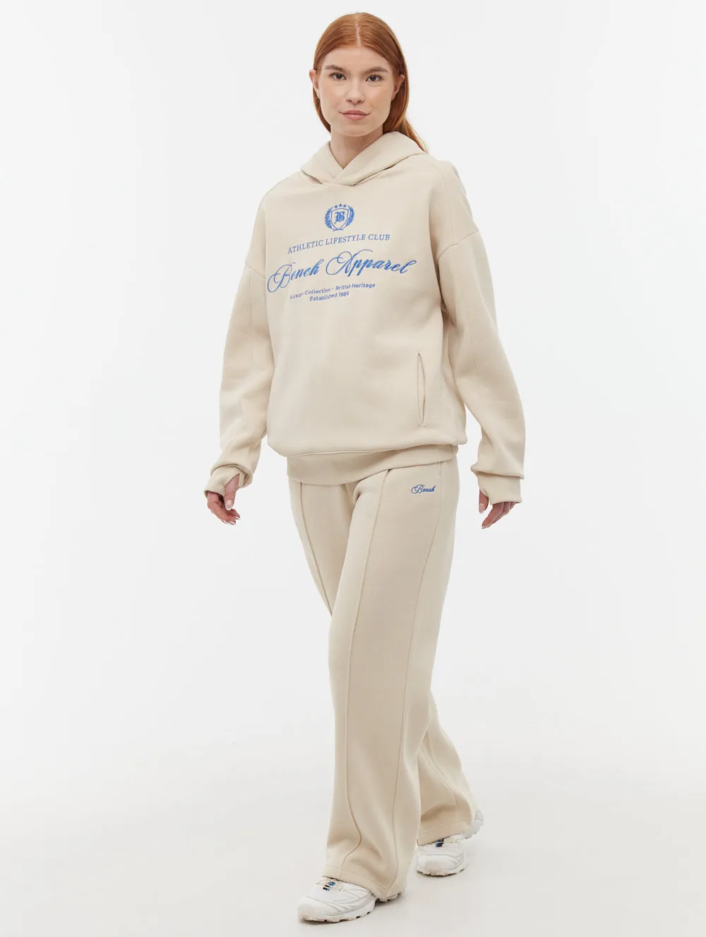 Contessa Script Graphic Oversize Hoodie Opaque Tone Glass Fit