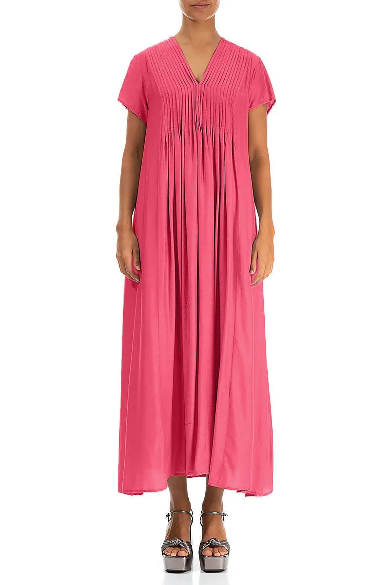 Romantic Raspberry Silk Bamboo Dress temperature regulation Active clothing