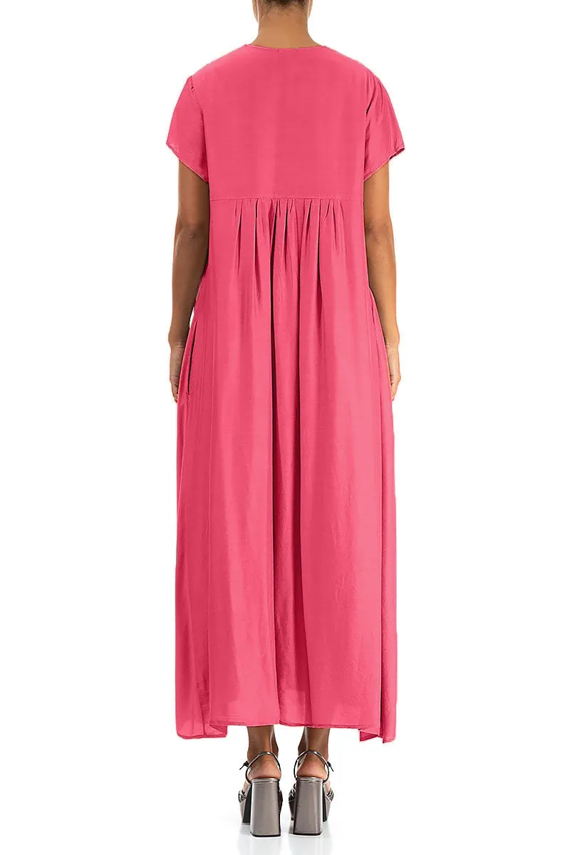 Flexible Fit Casual Chic Romantic Raspberry Silk Bamboo Dress