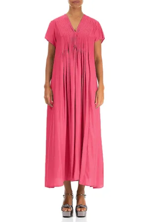 Romantic Raspberry Silk Bamboo Dress temperature regulation Active clothing