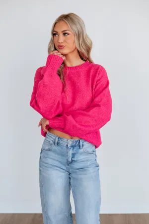 Reinforced Shoulder Design Fawn Pullover Sweater