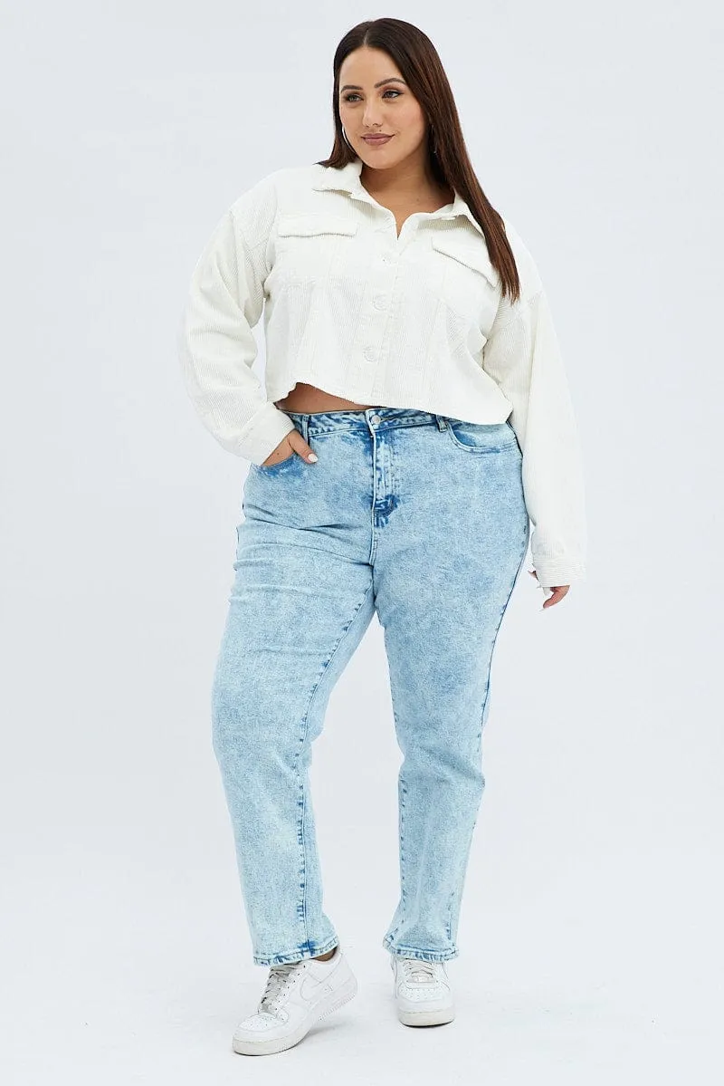 Denim Mom Denim Jeans High Rise Beach Day Brunch Outfit Elegant Smooth Breathable