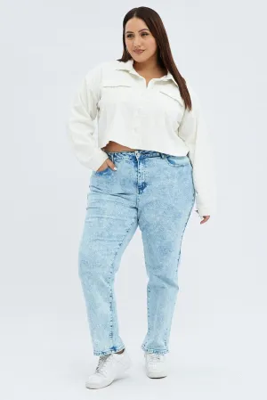 Denim Mom Denim Jeans High Rise Beach Day Brunch Outfit Elegant Smooth Breathable